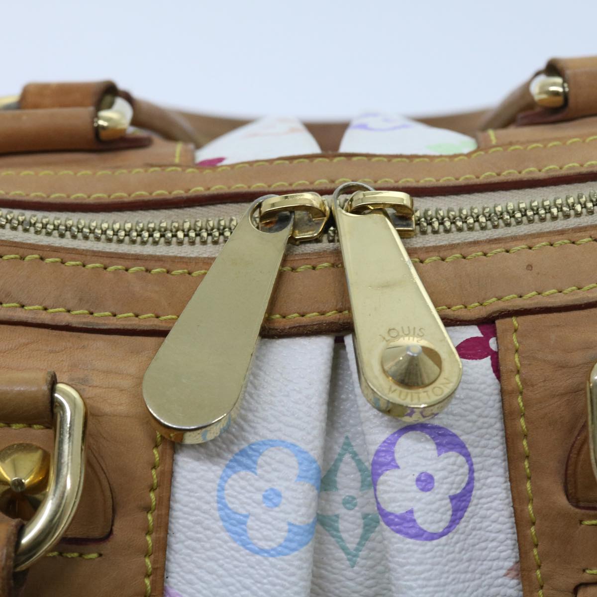 LOUIS VUITTON Monogram Multicolor Courtney MM Bag 2way White M45641 56049A