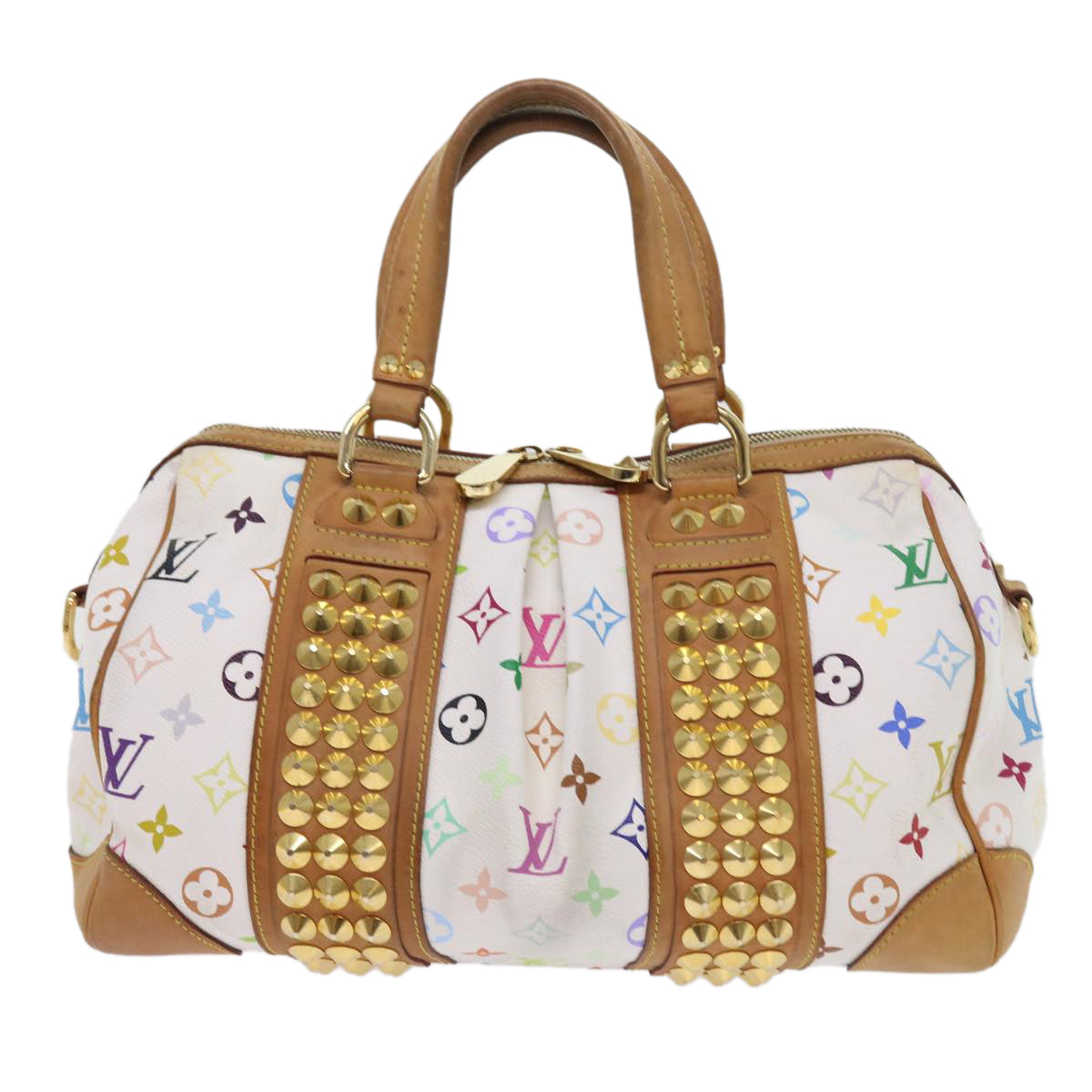 LOUIS VUITTON Monogram Multicolor Courtney MM Bag 2way White M45641 56049A