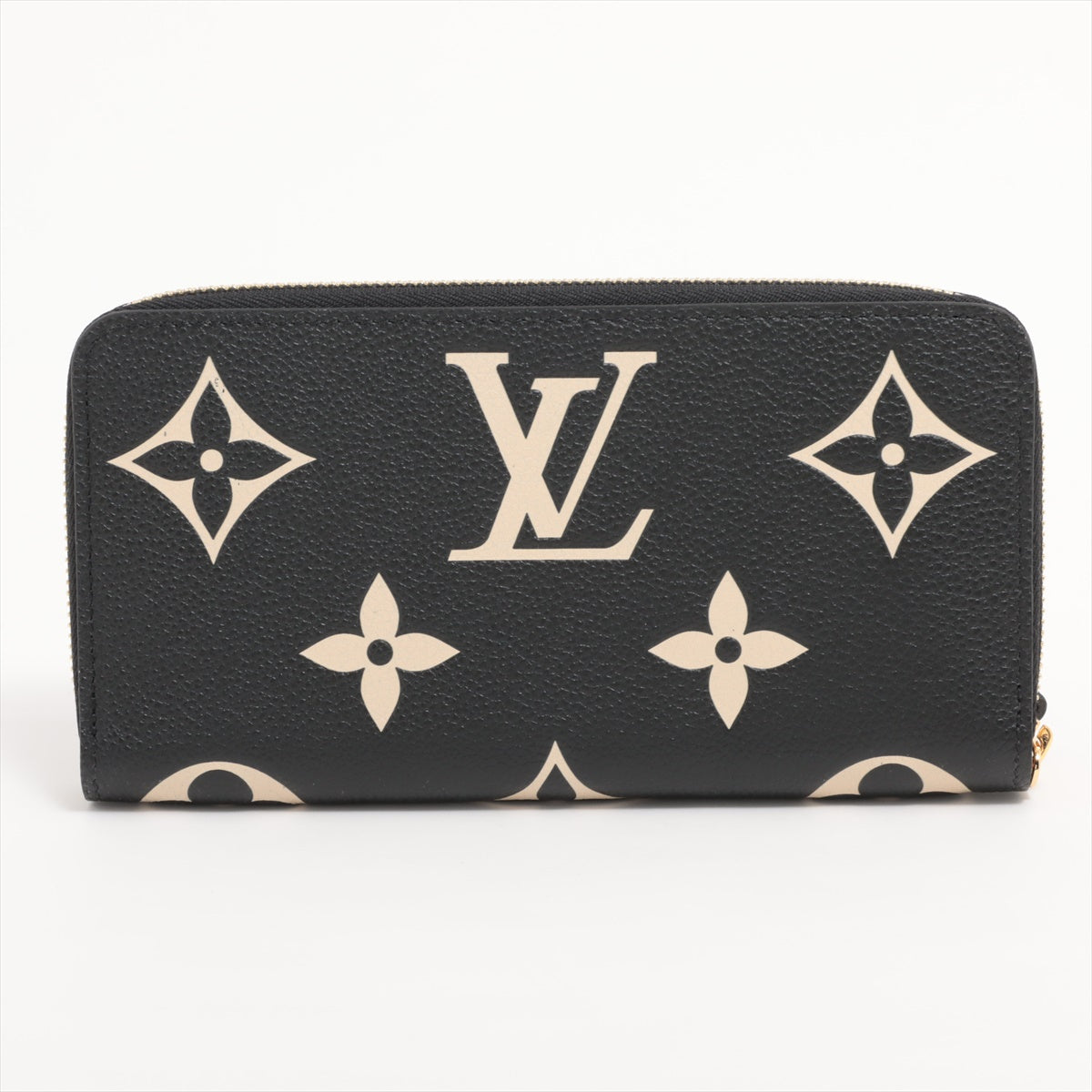 Louis Vuitton Bi-Color Monogram Implant Zippyr Wallet M80481 Noneir Round Zipper Wallet