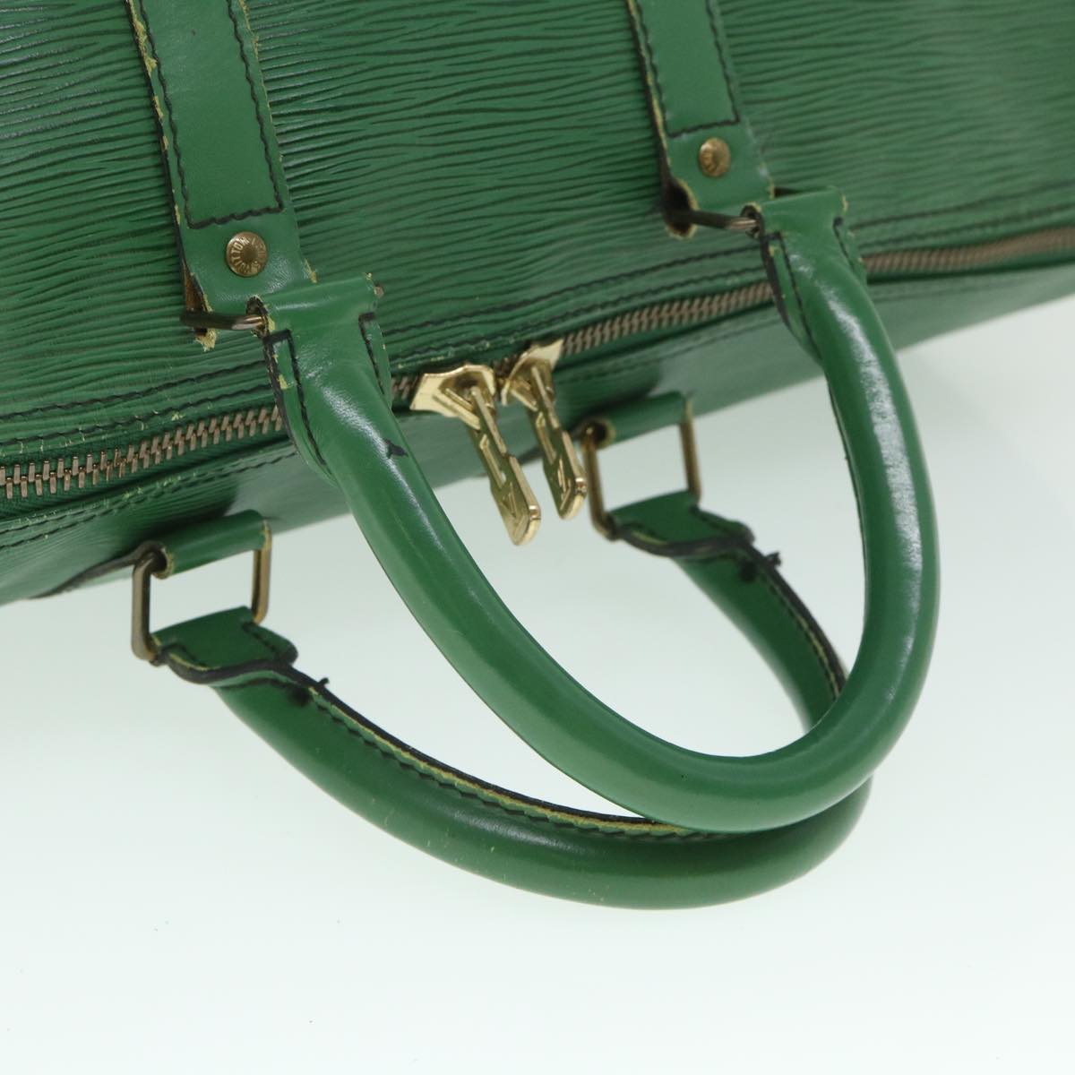 LOUIS VUITTON Epi Keepall 45 Boston Bag Green M42974 LV 56050