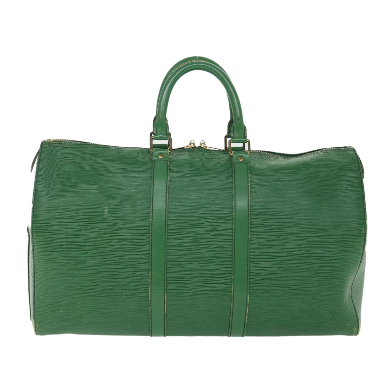 LOUIS VUITTON Epi Keepall 45 Boston Bag Green M42974 LV 56050