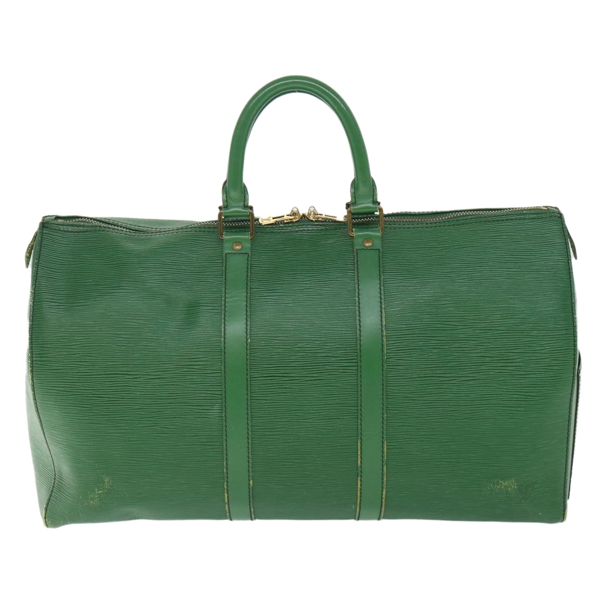 LOUIS VUITTON Epi Keepall 45 Boston Bag Green M42974 LV 56050