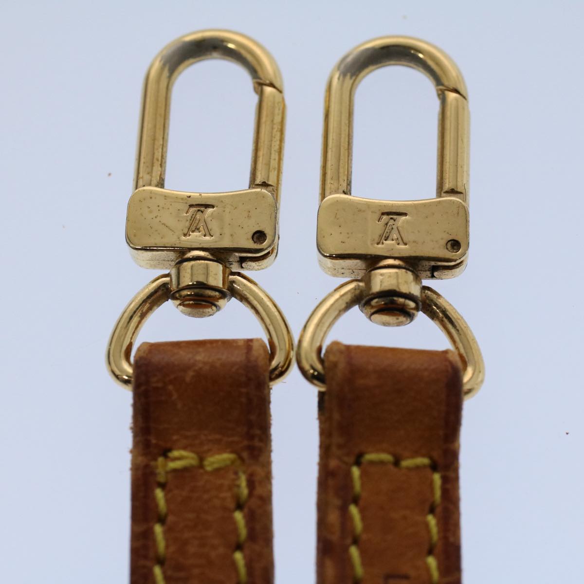 LOUIS VUITTON Shoulder Strap Leather 47.2"" Beige LV 56091