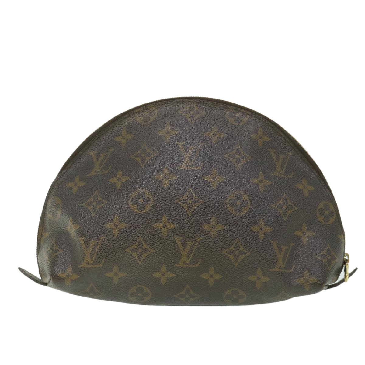 LOUIS VUITTON Monogram Trousse Demi Ronde Cosmetic Pouch M47520 LV 56099