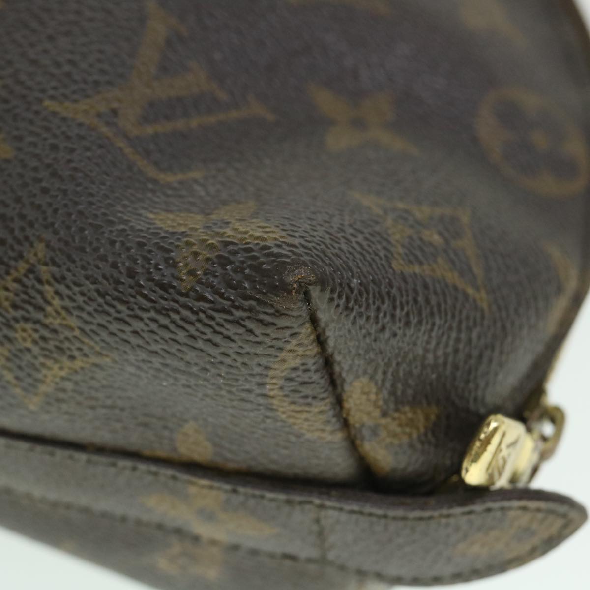 LOUIS VUITTON Monogram Trousse Demi Ronde Cosmetic Pouch M47520 LV 56099