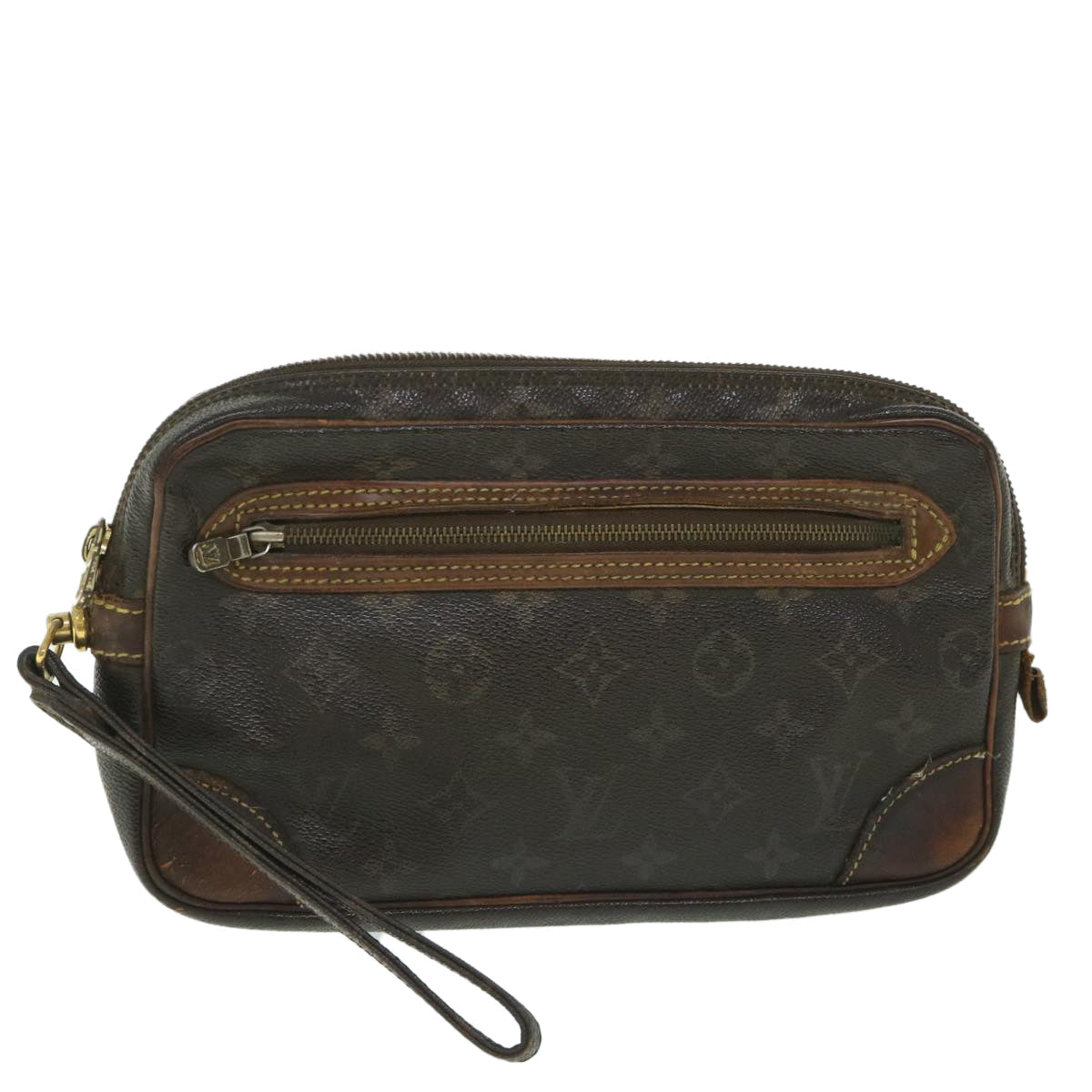 LOUIS VUITTON Monogram Marly Dragonne GM Clutch Bag M51825 LV 56104