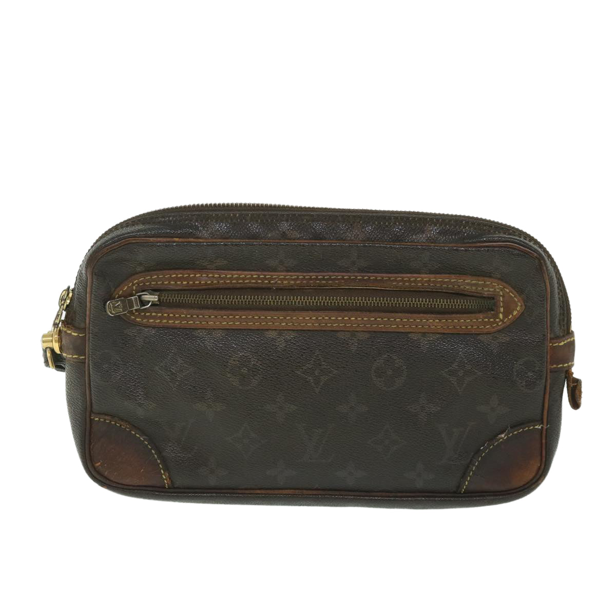LOUIS VUITTON Monogram Marly Dragonne GM Clutch Bag M51825 LV 56104