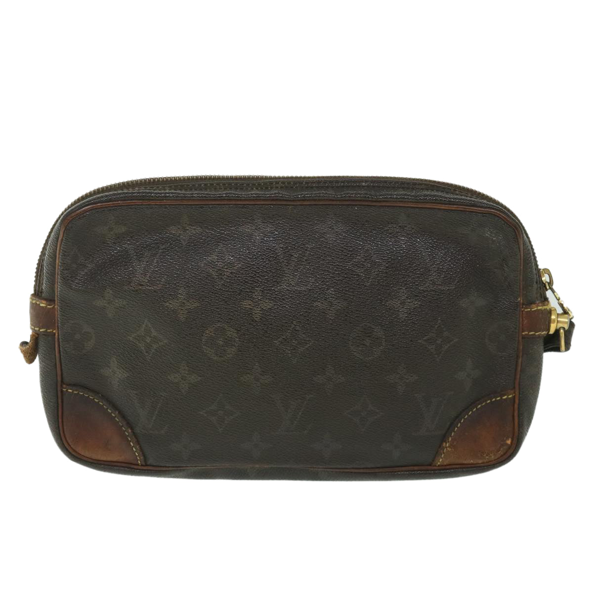LOUIS VUITTON Monogram Marly Dragonne GM Clutch Bag M51825 LV 56104