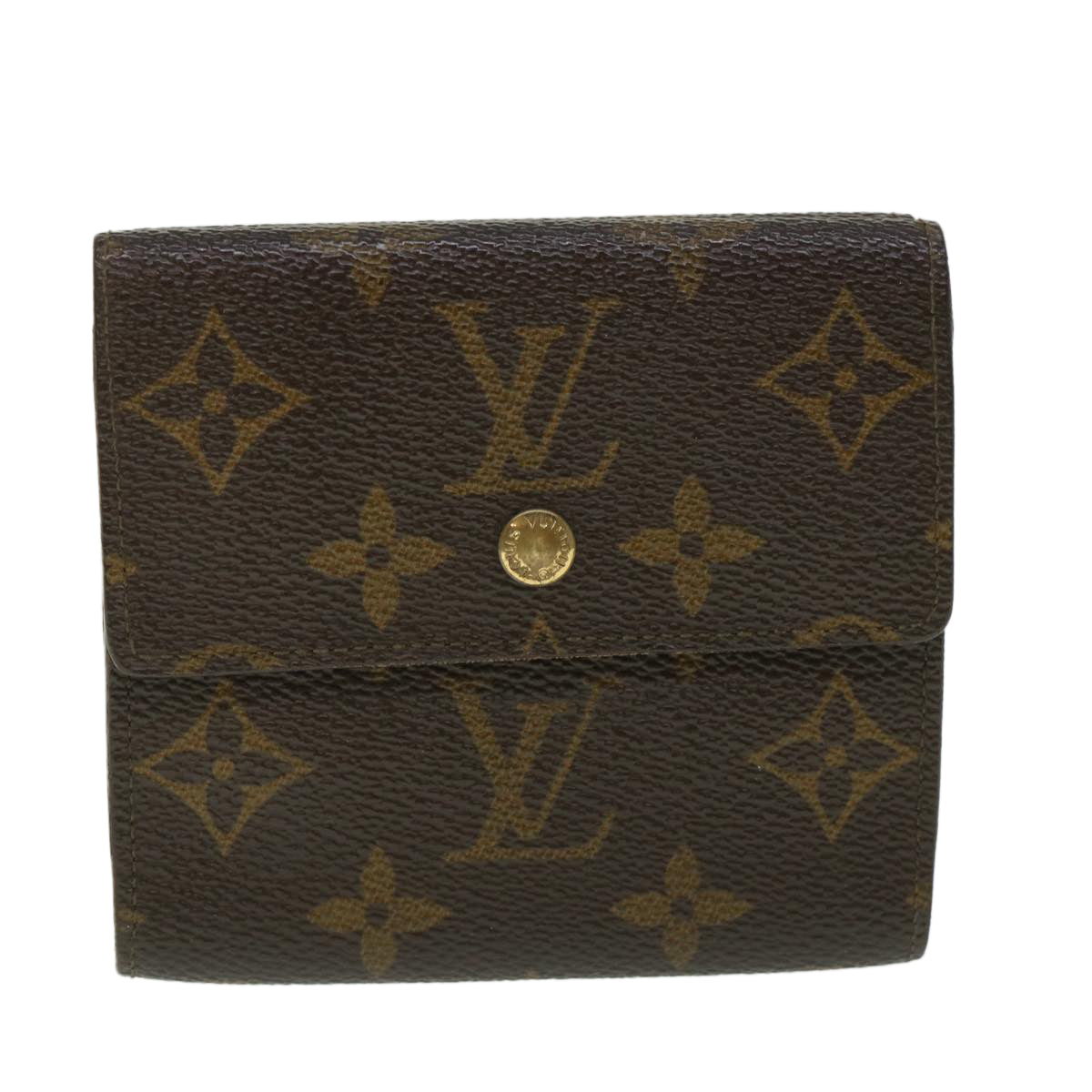LOUIS VUITTON Monogram Portefeuille Elise Wallet M61654 LV 56111