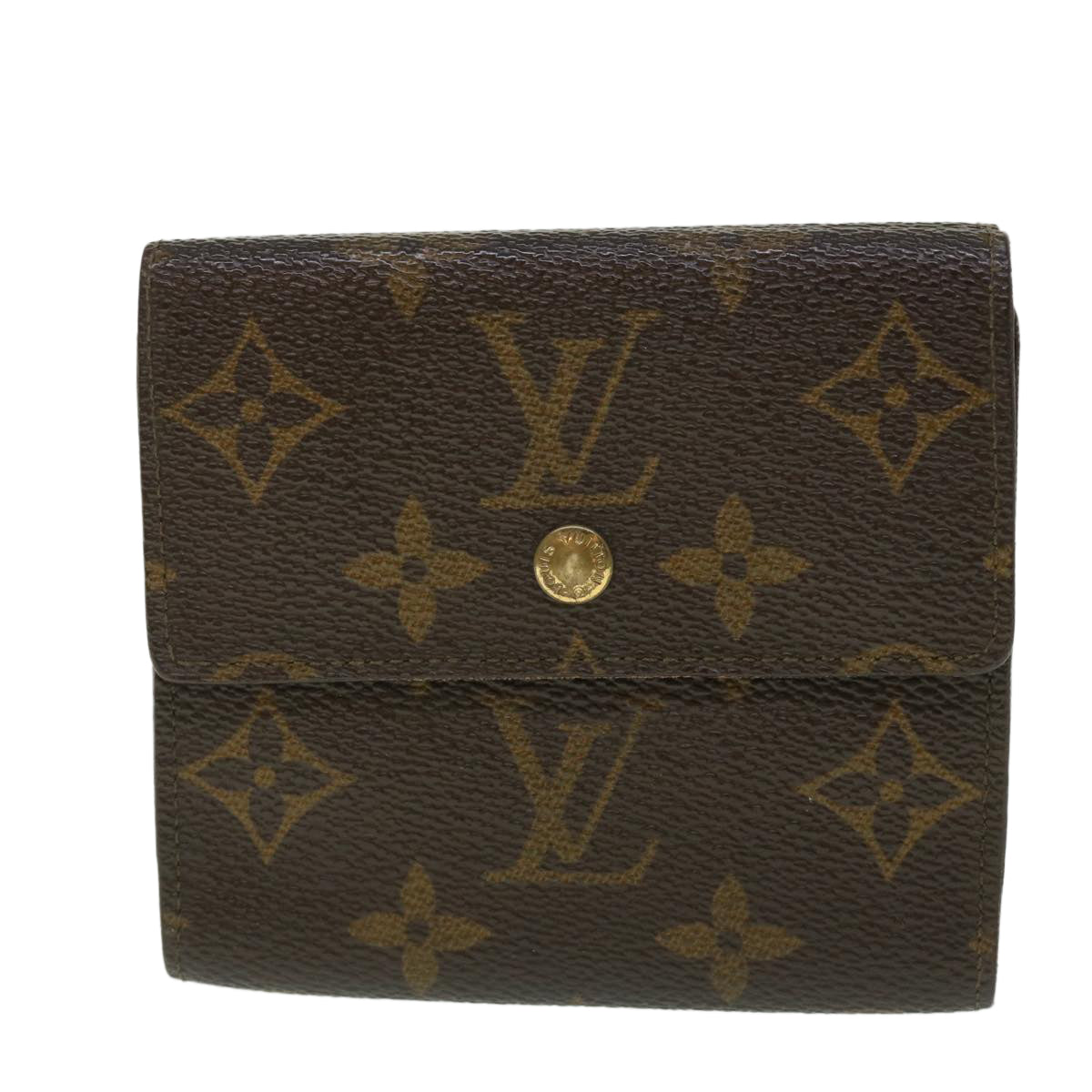 LOUIS VUITTON Monogram Portefeuille Elise Wallet M61654 LV 56111