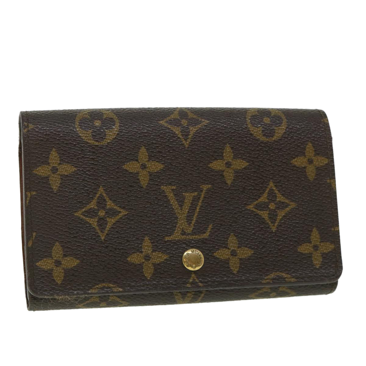 LOUIS VUITTON Monogram Porte Monnaie Billets Tresor Wallet M61730 LV 56112