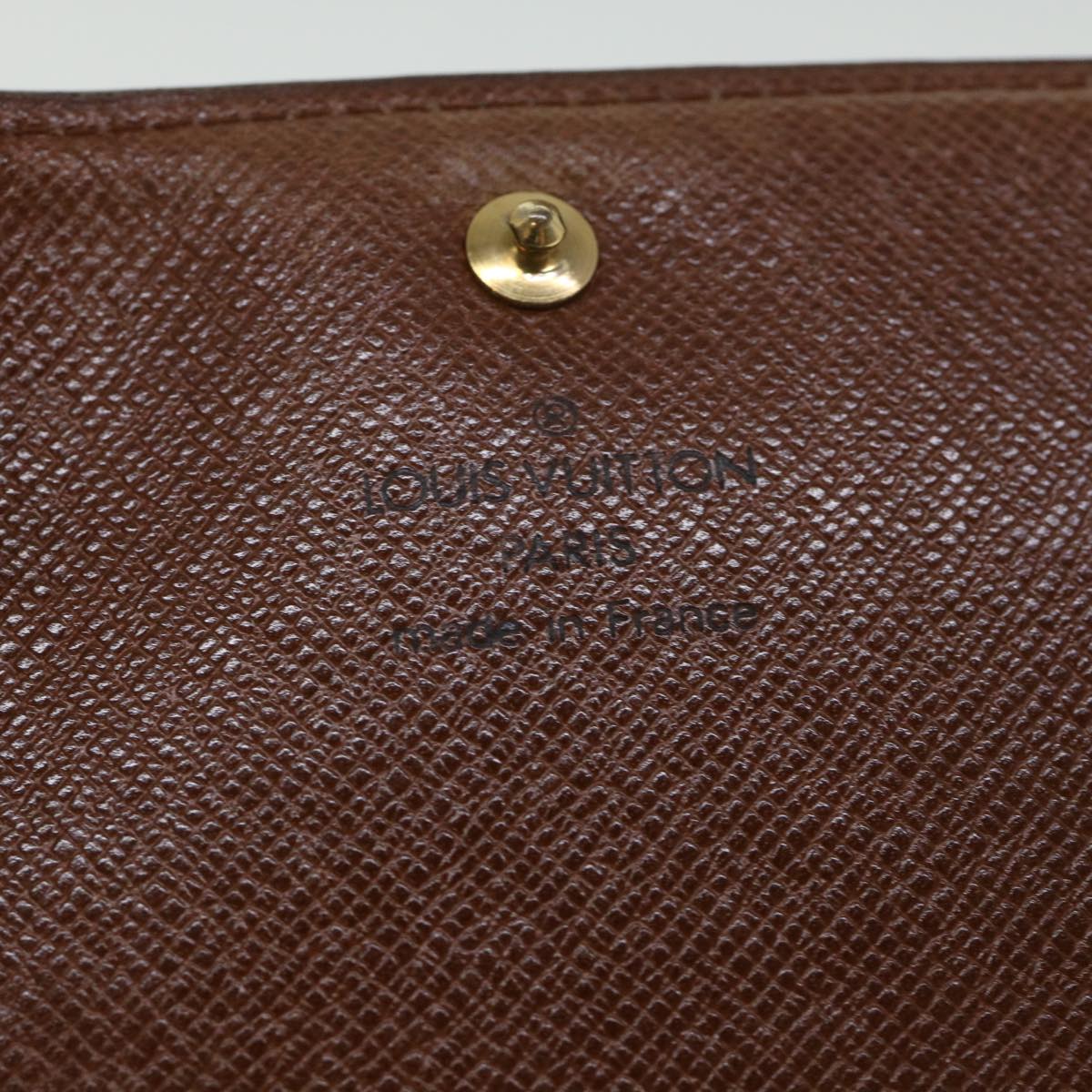 LOUIS VUITTON Monogram Porte Monnaie Billets Tresor Wallet M61730 LV 56112
