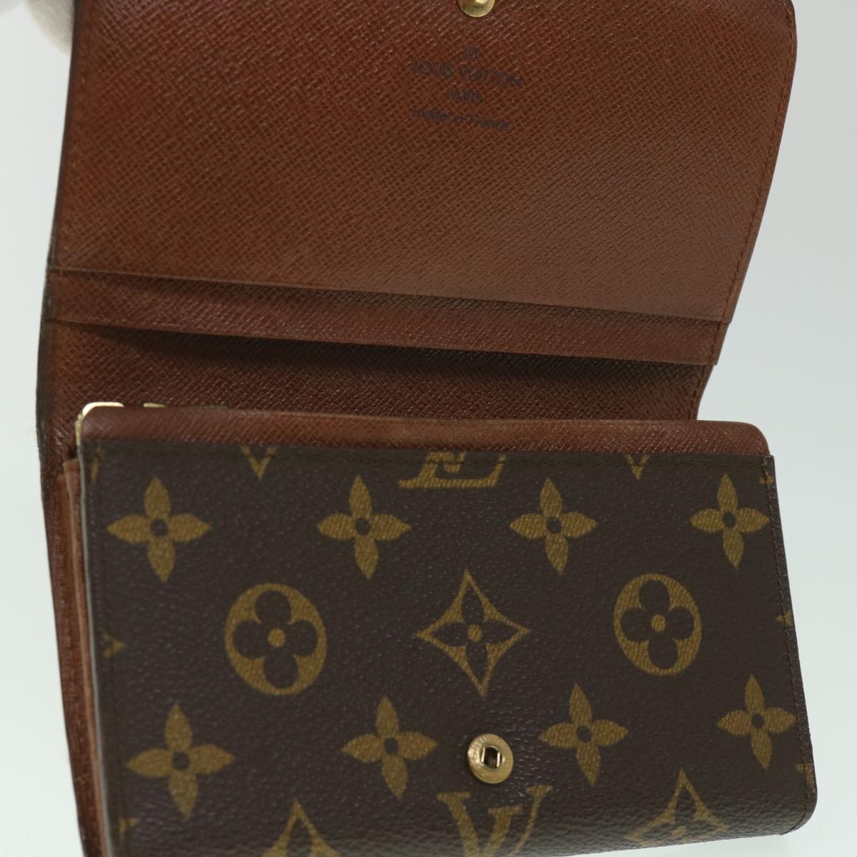 LOUIS VUITTON Monogram Porte Monnaie Billets Tresor Wallet M61730 LV 56112