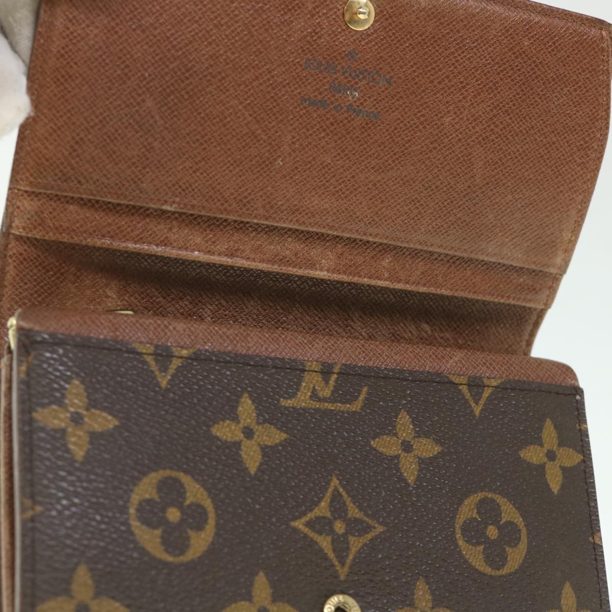 LOUIS VUITTON Monogram Porte Monnaie Billets Tresor Wallet M61730 LV 56113