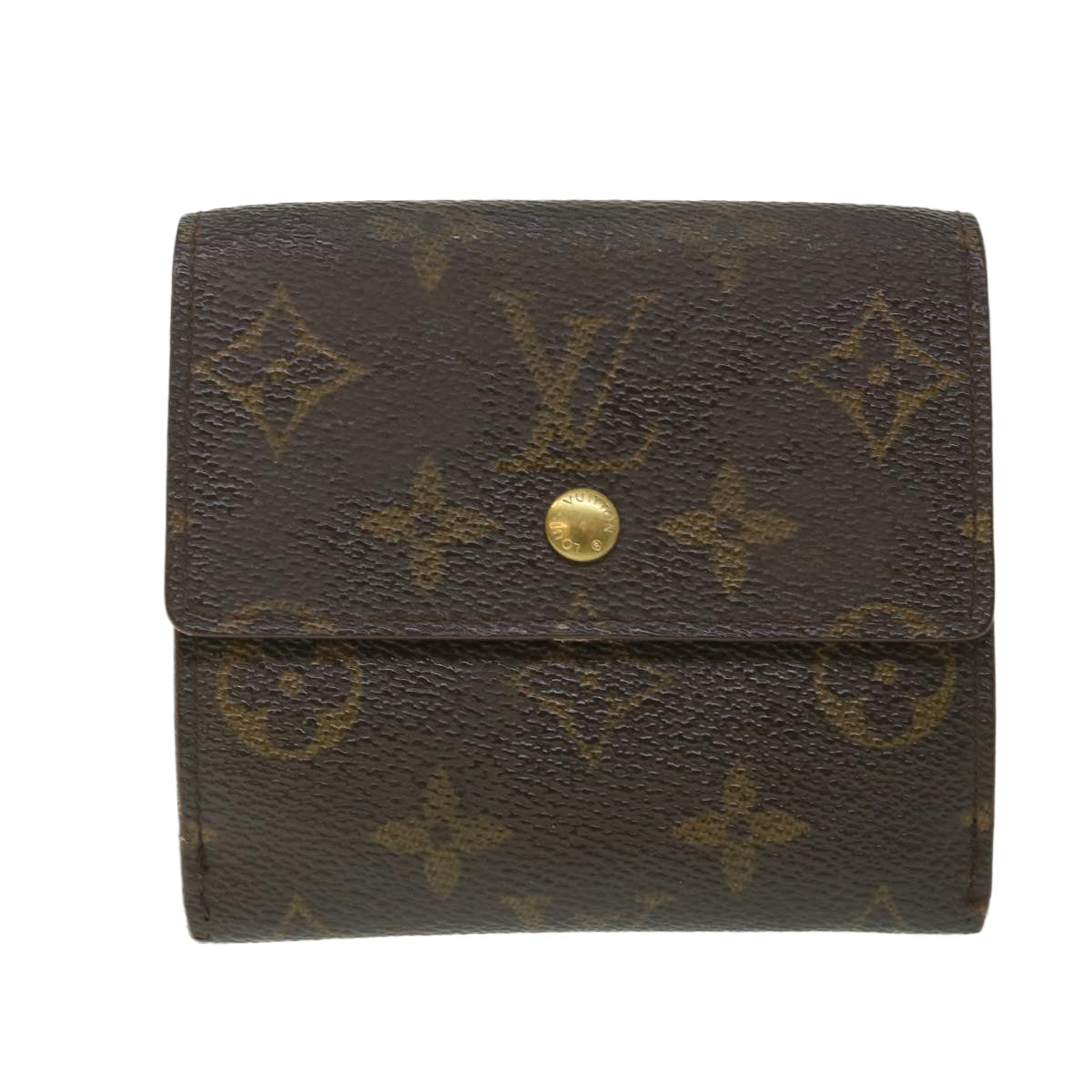 LOUIS VUITTON Monogram Portefeuille Elise Wallet M61654 LV 56115