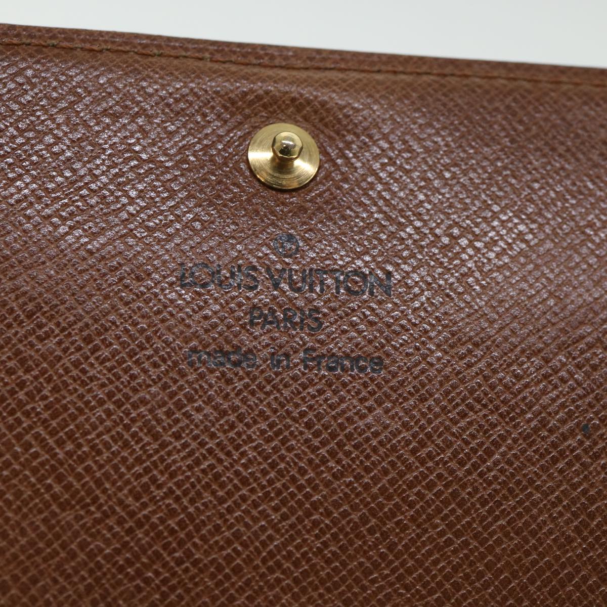 LOUIS VUITTON Monogram Porte Monnaie Billets Tresor Wallet M61730 LV 56116