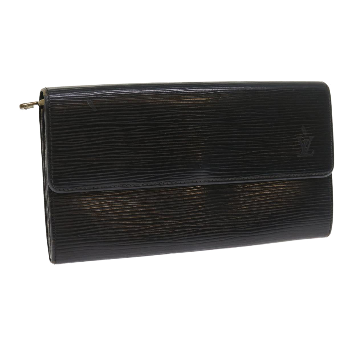 LOUIS VUITTON Epi Pochette Porte Monnaie Credit Wallet Noir M63572 LV 56119