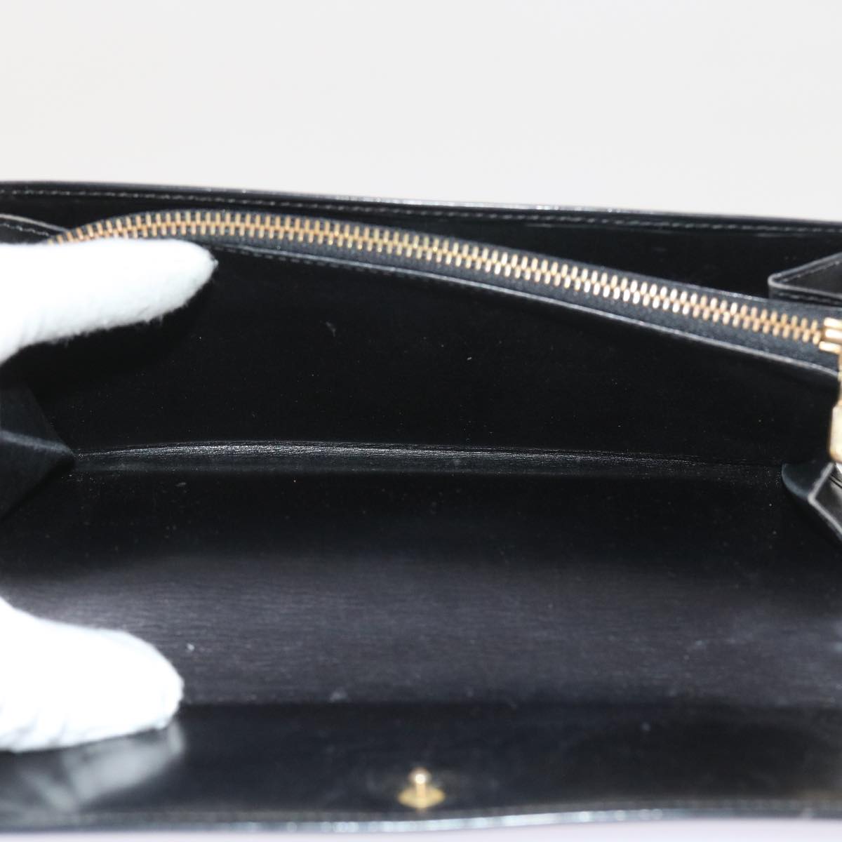 LOUIS VUITTON Epi Pochette Porte Monnaie Credit Wallet Noir M63572 LV 56119