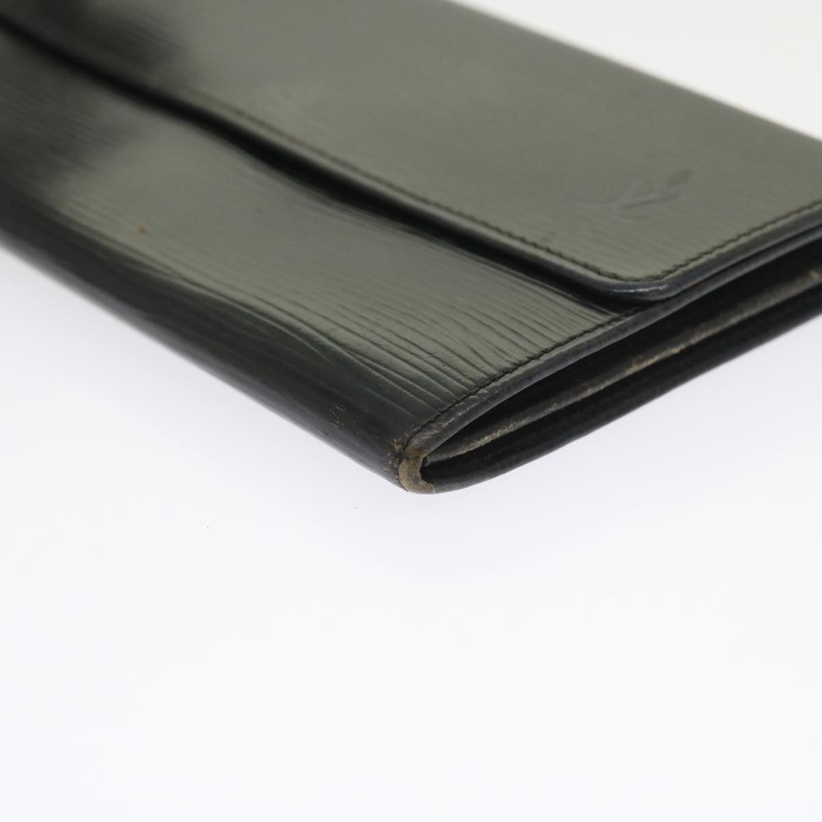 LOUIS VUITTON Epi Pochette Porte Monnaie Credit Wallet Noir M63572 LV 56119