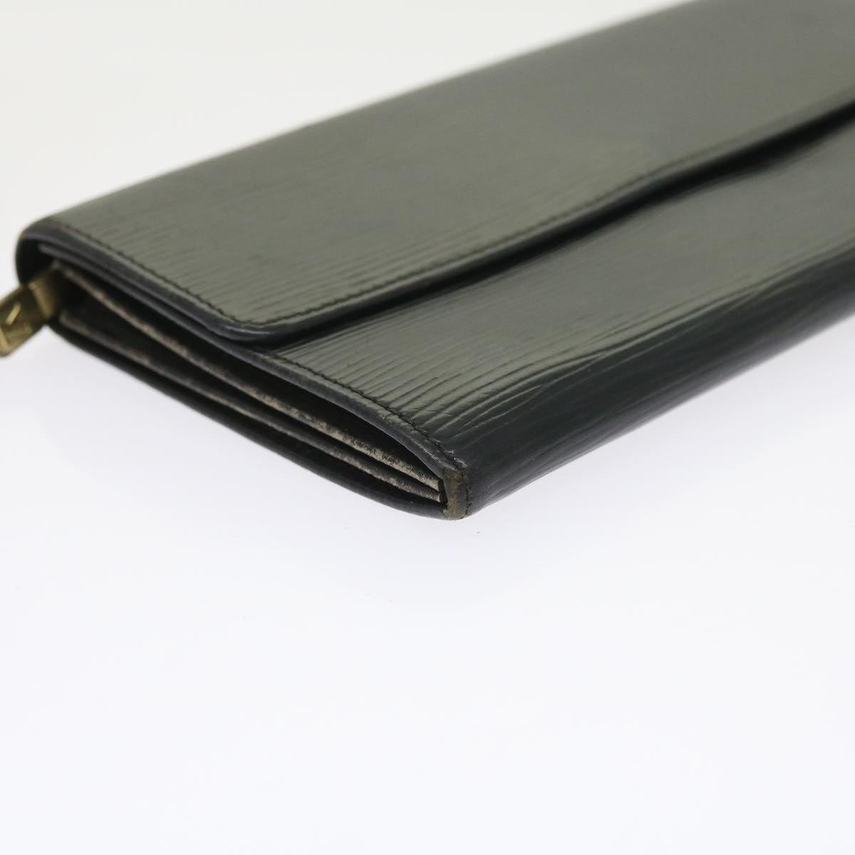 LOUIS VUITTON Epi Pochette Porte Monnaie Credit Wallet Noir M63572 LV 56119