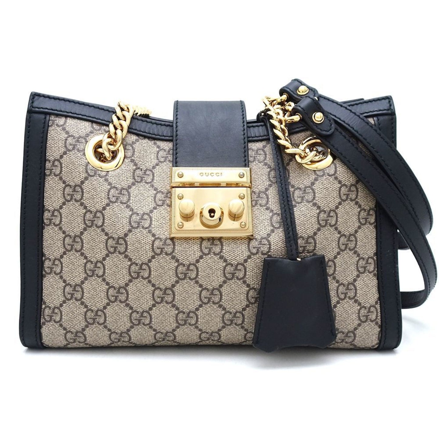 Gucci Padlock  Canvas Shoulder Bag ()