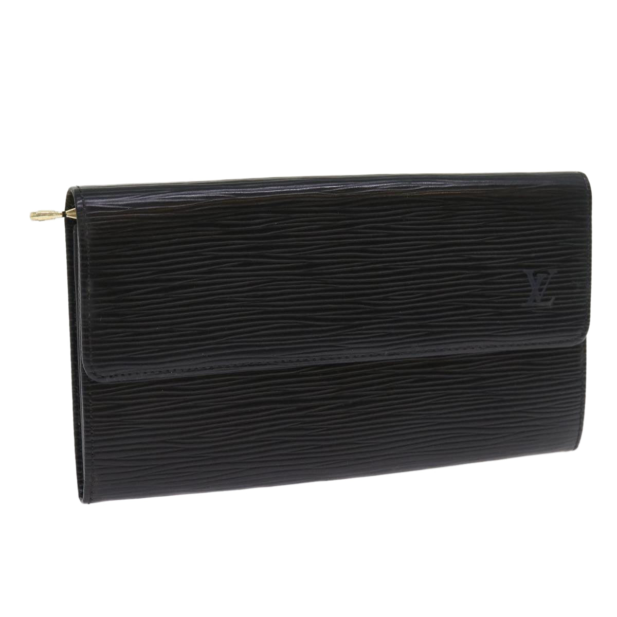 LOUIS VUITTON Epi Pochette Porte Monnaie Credit Wallet Noir M63572 LV 56120