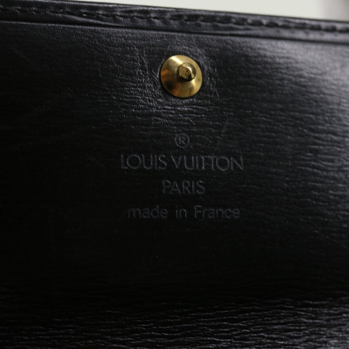 LOUIS VUITTON Epi Pochette Porte Monnaie Credit Wallet Noir M63572 LV 56120