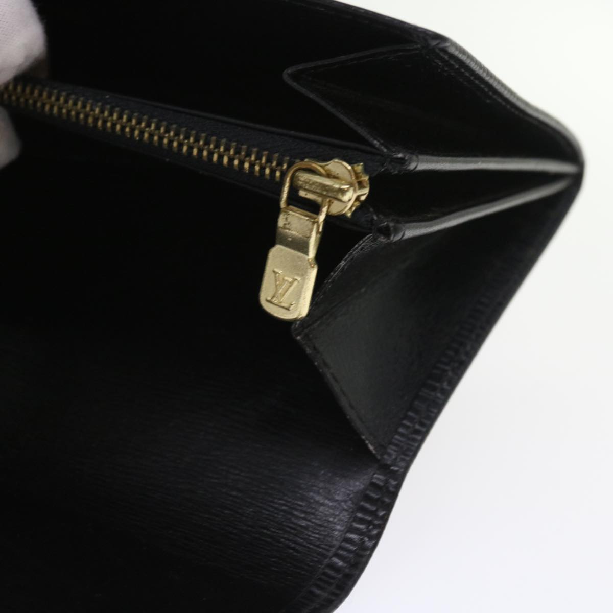 LOUIS VUITTON Epi Pochette Porte Monnaie Credit Wallet Noir M63572 LV 56120