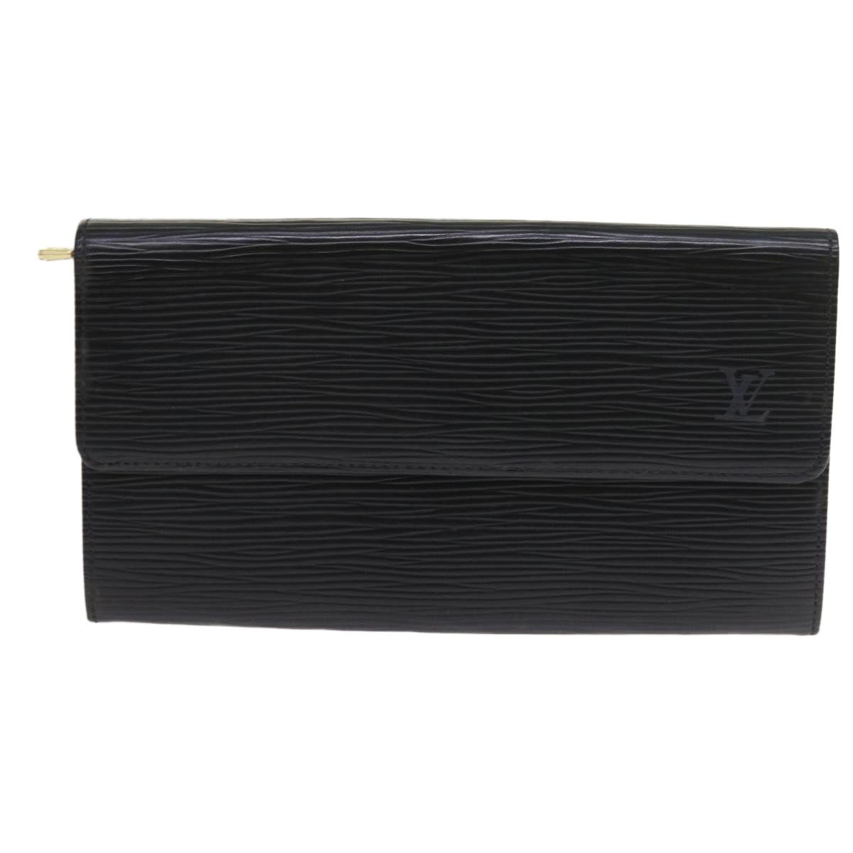 LOUIS VUITTON Epi Pochette Porte Monnaie Credit Wallet Noir M63572 LV 56120