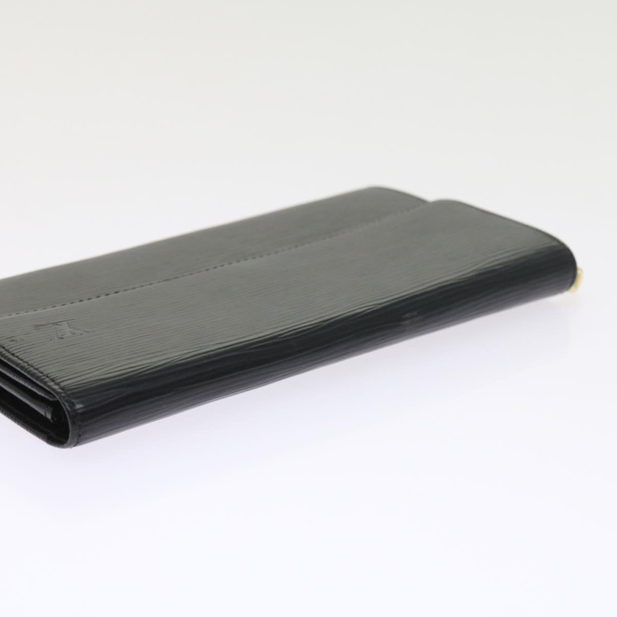 LOUIS VUITTON Epi Pochette Porte Monnaie Credit Wallet Noir M63572 LV 56120