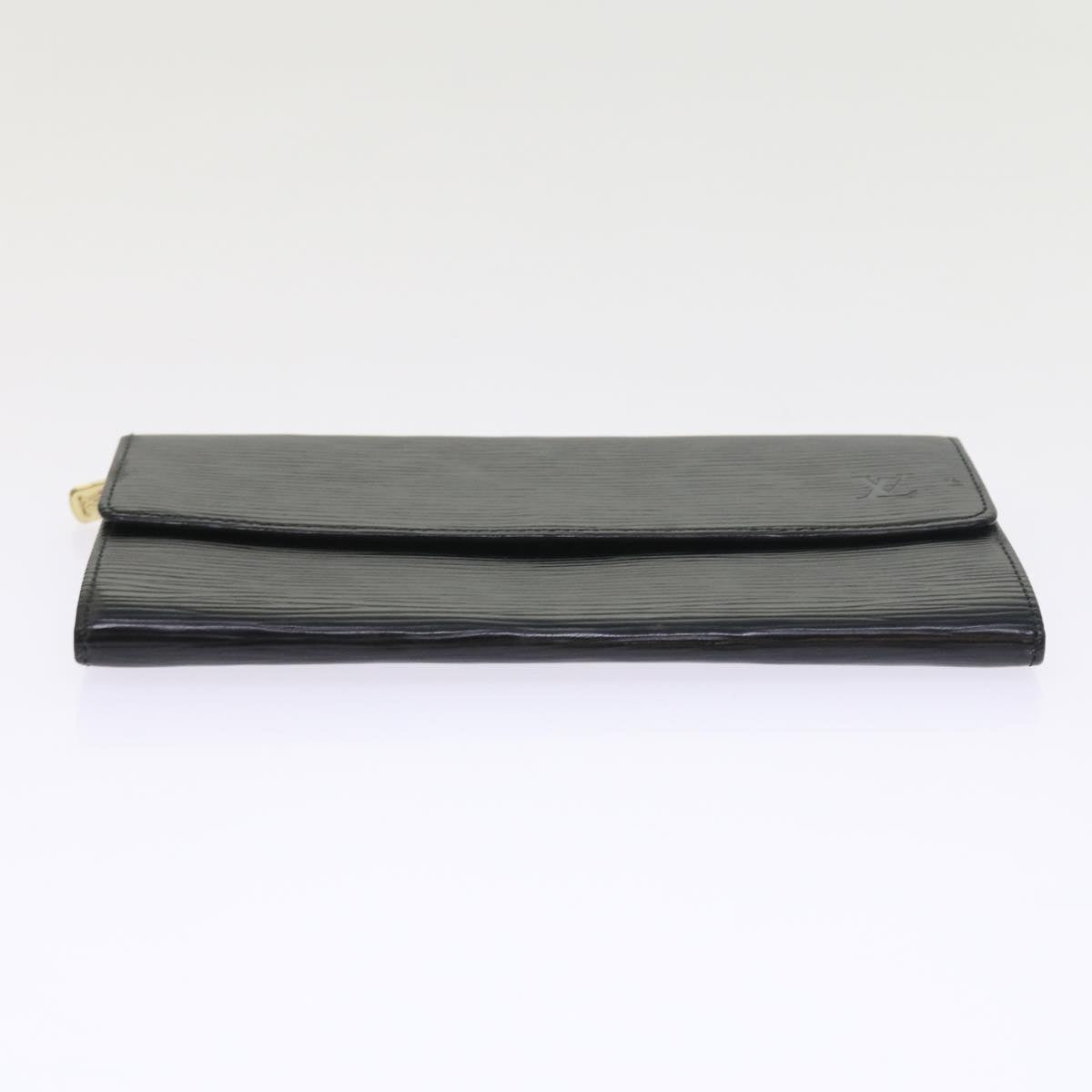 LOUIS VUITTON Epi Pochette Porte Monnaie Credit Wallet Noir M63572 LV 56120