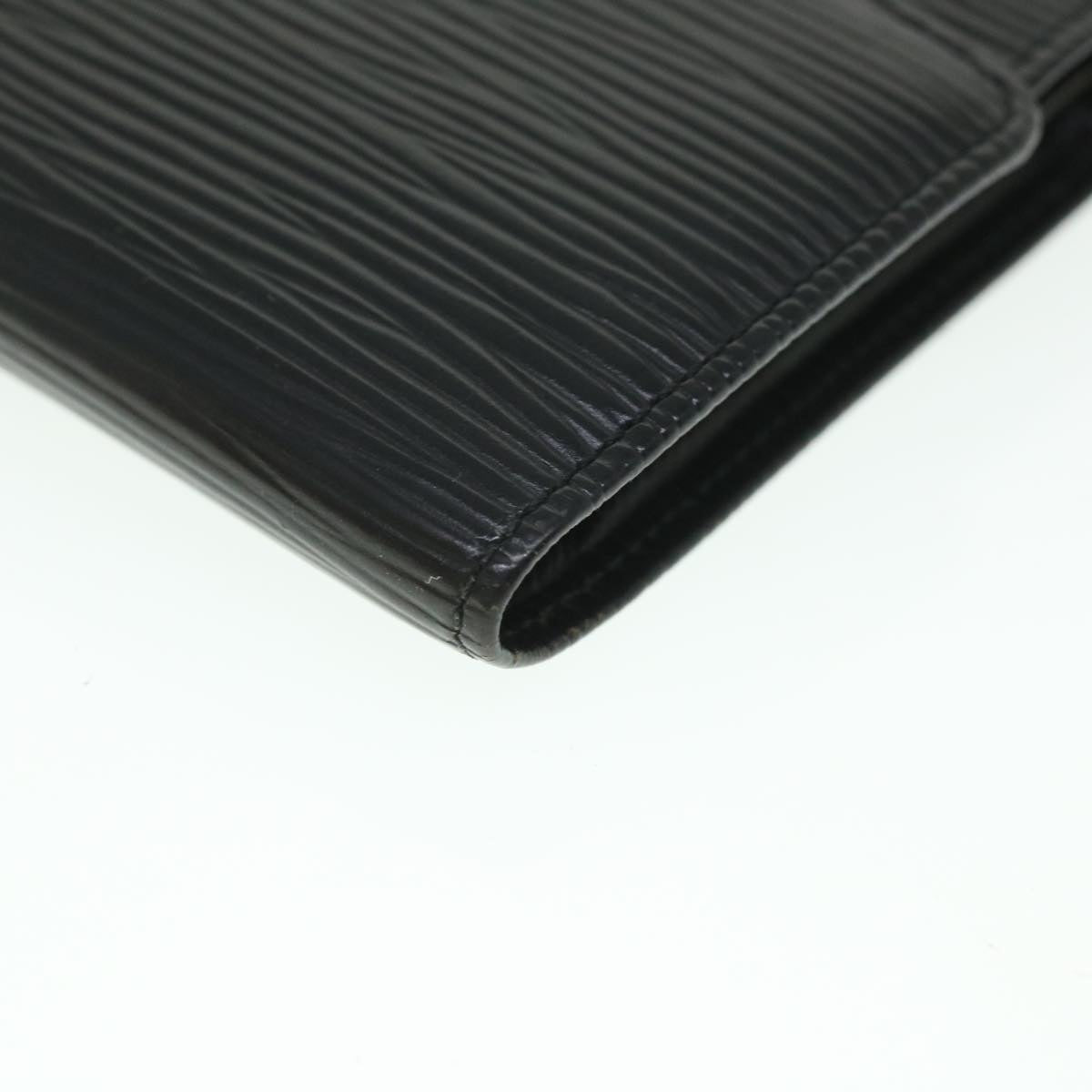 LOUIS VUITTON Epi Porte 12 Cartes Crdit Trifold Wallet Noir M63472 LV 56121
