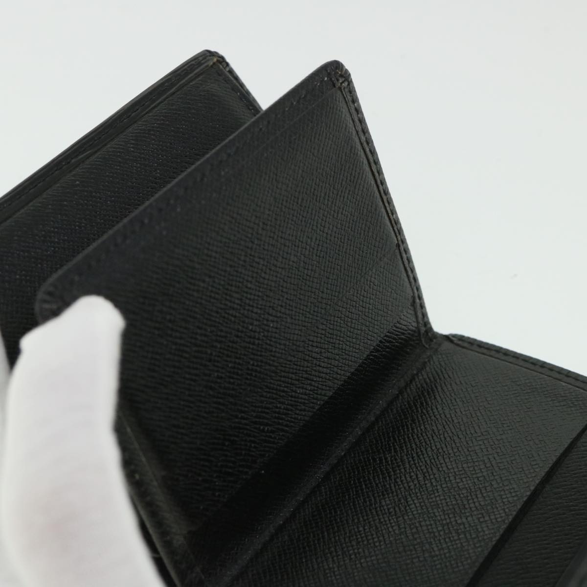 LOUIS VUITTON Epi Porte 12 Cartes Crdit Trifold Wallet Noir M63472 LV 56121