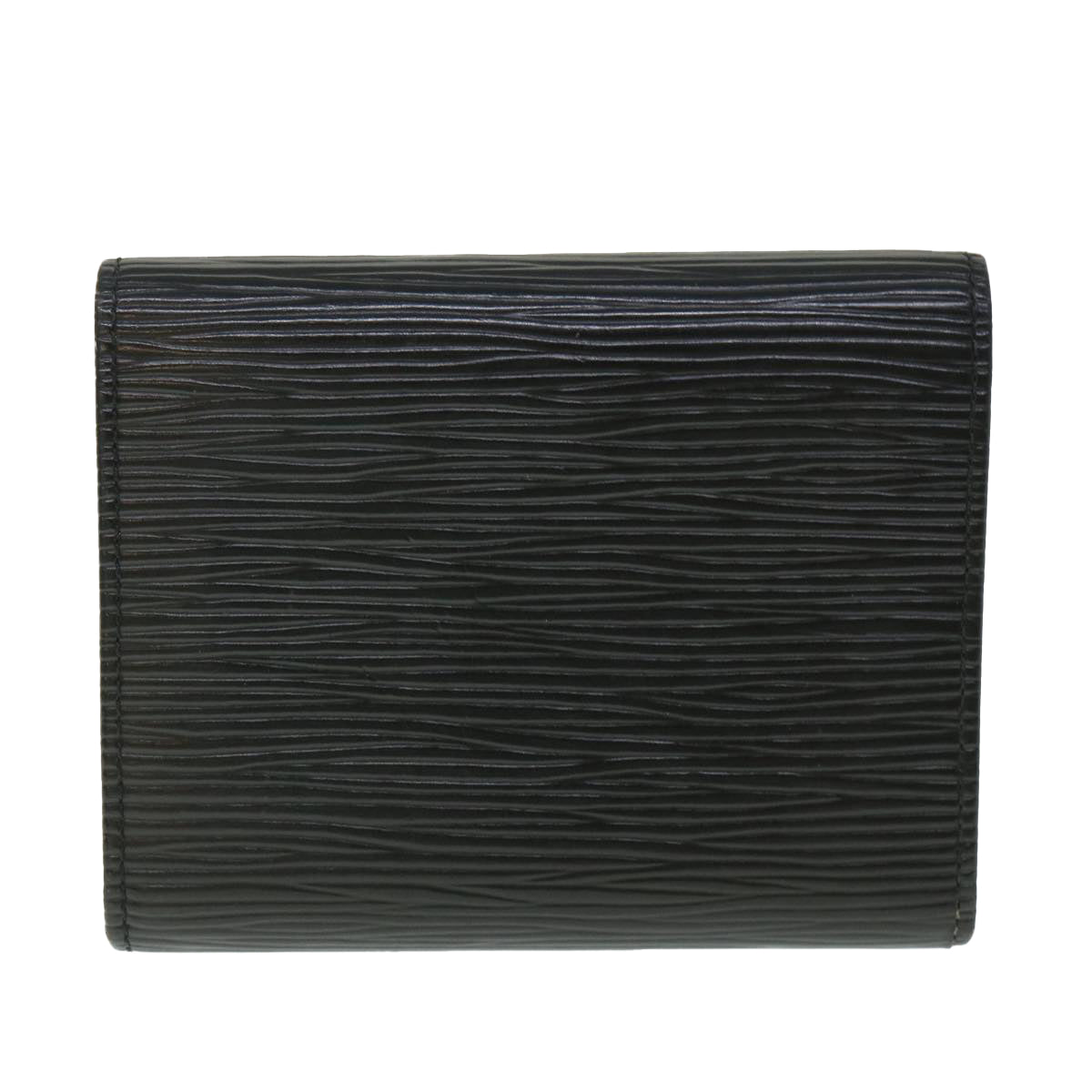 LOUIS VUITTON Epi Porte 12 Cartes Crdit Trifold Wallet Noir M63472 LV 56121