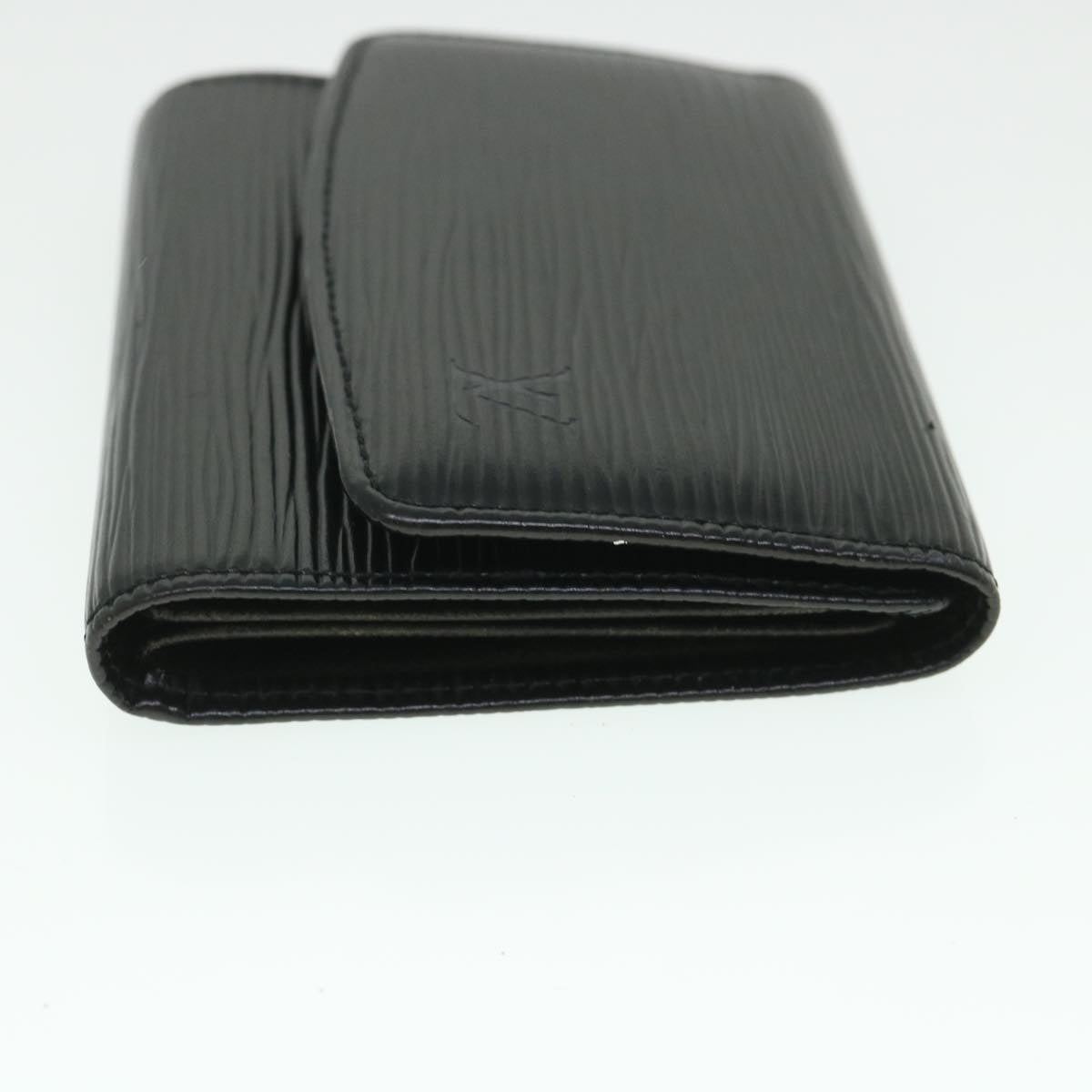 LOUIS VUITTON Epi Porte 12 Cartes Crdit Trifold Wallet Noir M63472 LV 56121