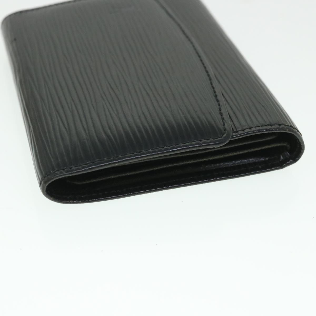LOUIS VUITTON Epi Porte 12 Cartes Crdit Trifold Wallet Noir M63472 LV 56121