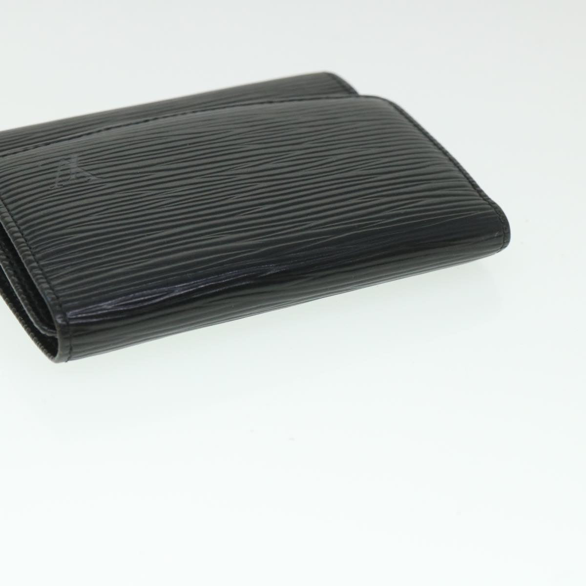 LOUIS VUITTON Epi Porte 12 Cartes Crdit Trifold Wallet Noir M63472 LV 56121