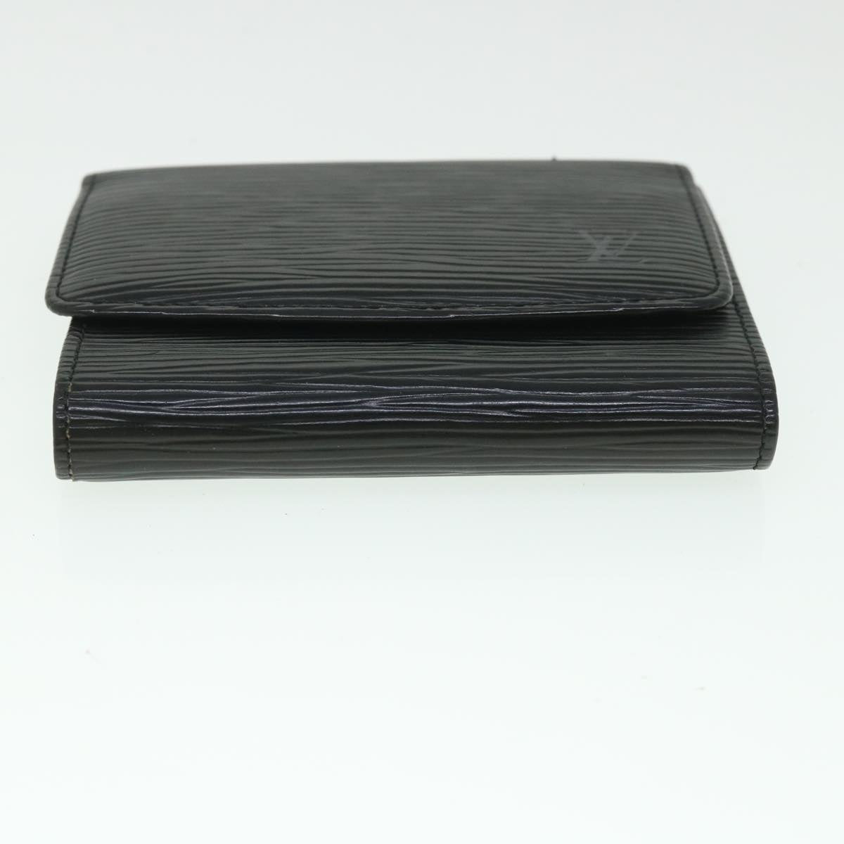 LOUIS VUITTON Epi Porte 12 Cartes Crdit Trifold Wallet Noir M63472 LV 56121