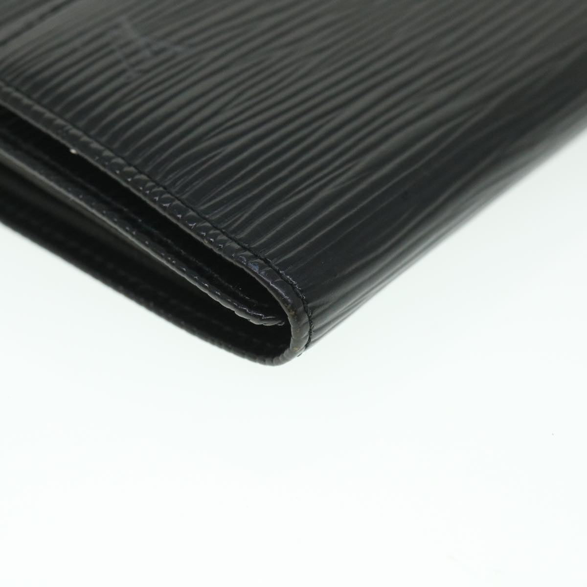 LOUIS VUITTON Epi Porte 12 Cartes Crdit Trifold Wallet Noir M63472 LV 56121