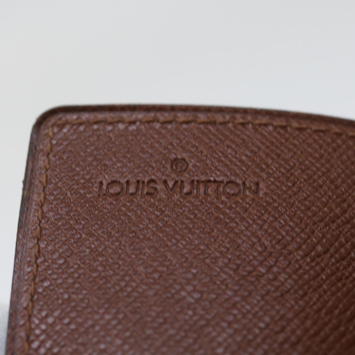 LOUIS VUITTON Monogram Porte Cartes Credit Pression Card Case M60937 56122