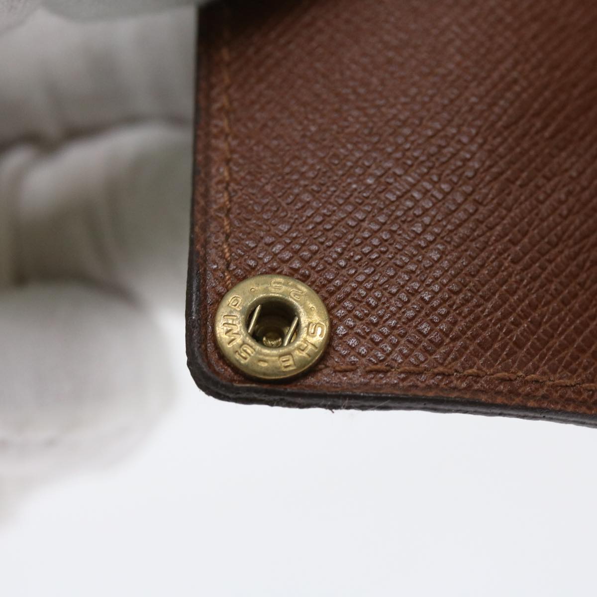 LOUIS VUITTON Monogram Porte Cartes Credit Pression Card Case M60937 56122
