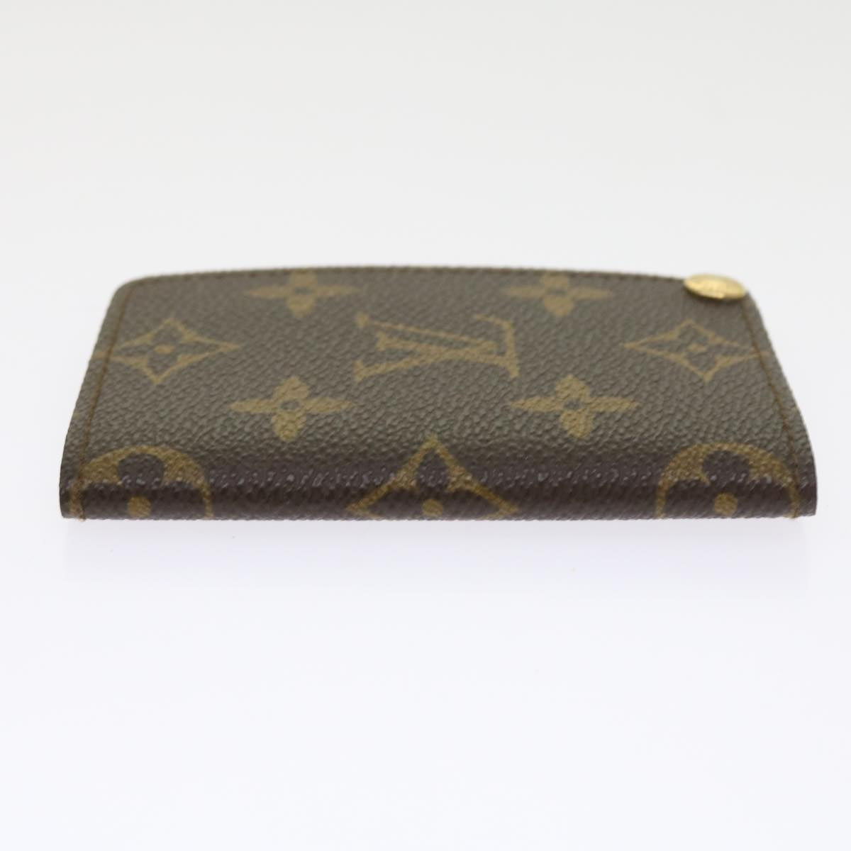 LOUIS VUITTON Monogram Porte Cartes Credit Pression Card Case M60937 56122