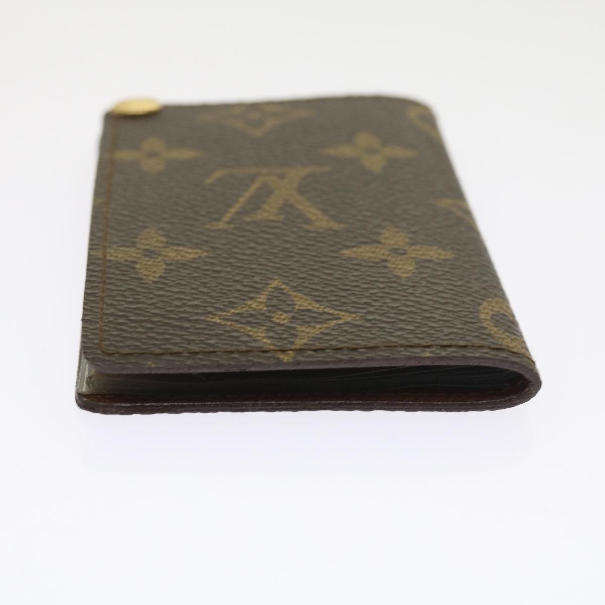 LOUIS VUITTON Monogram Porte Cartes Credit Pression Card Case M60937 56122
