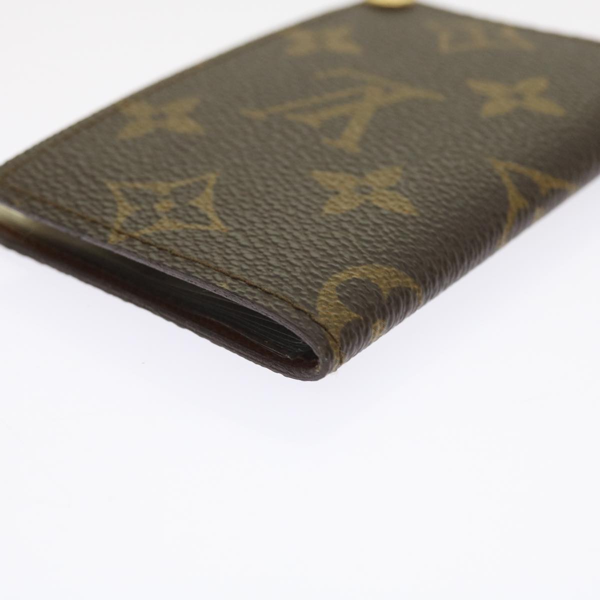 LOUIS VUITTON Monogram Porte Cartes Credit Pression Card Case M60937 56122