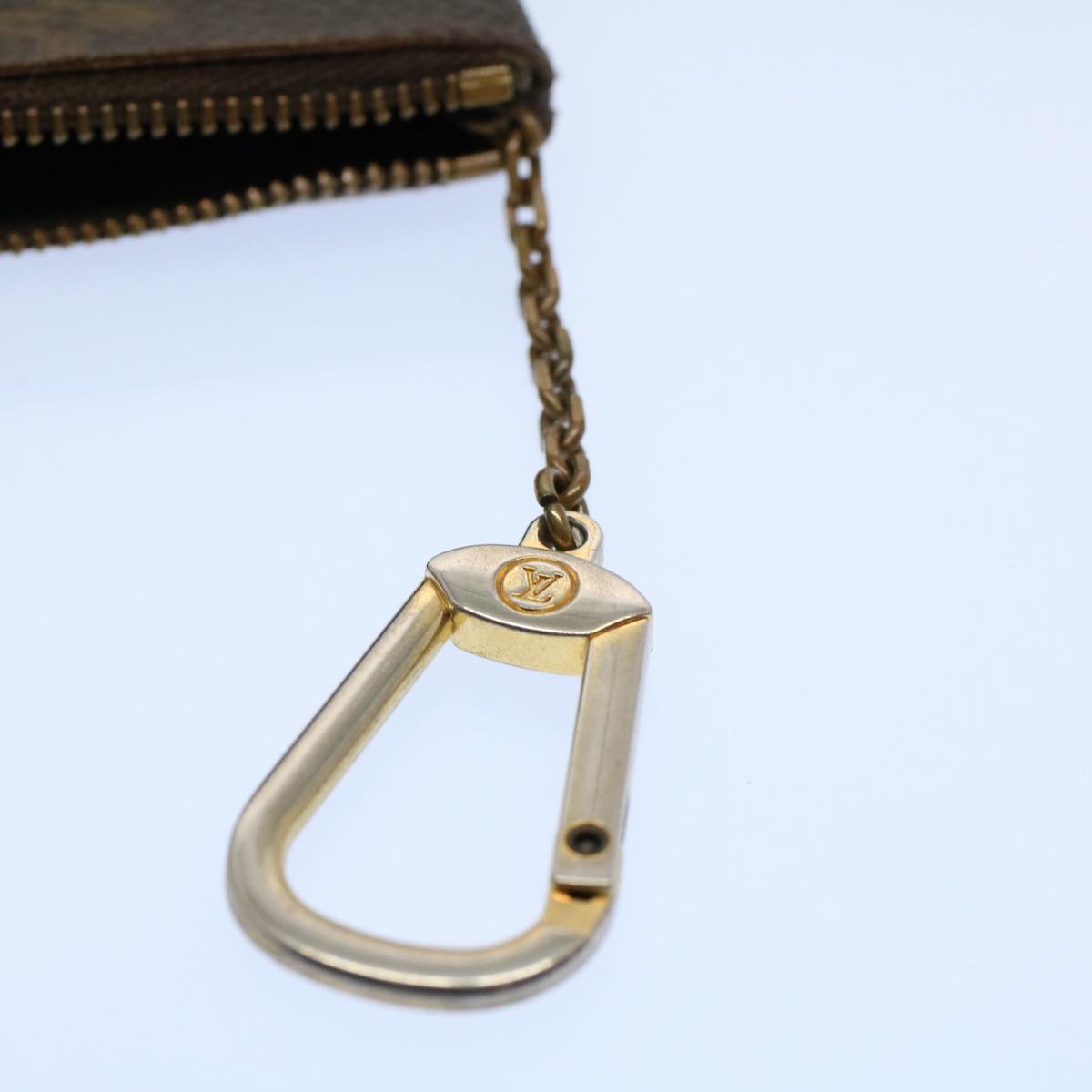 LOUIS VUITTON Monogram Pochette Cles Coin Purse M62650 LV 56123