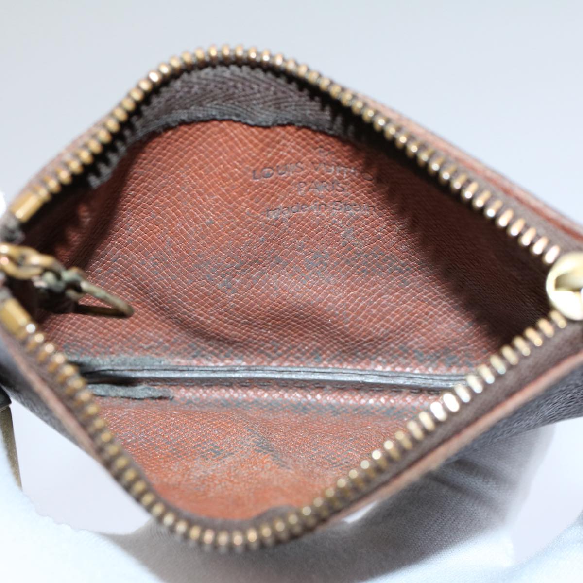 LOUIS VUITTON Monogram Pochette Cles Coin Purse M62650 LV 56123