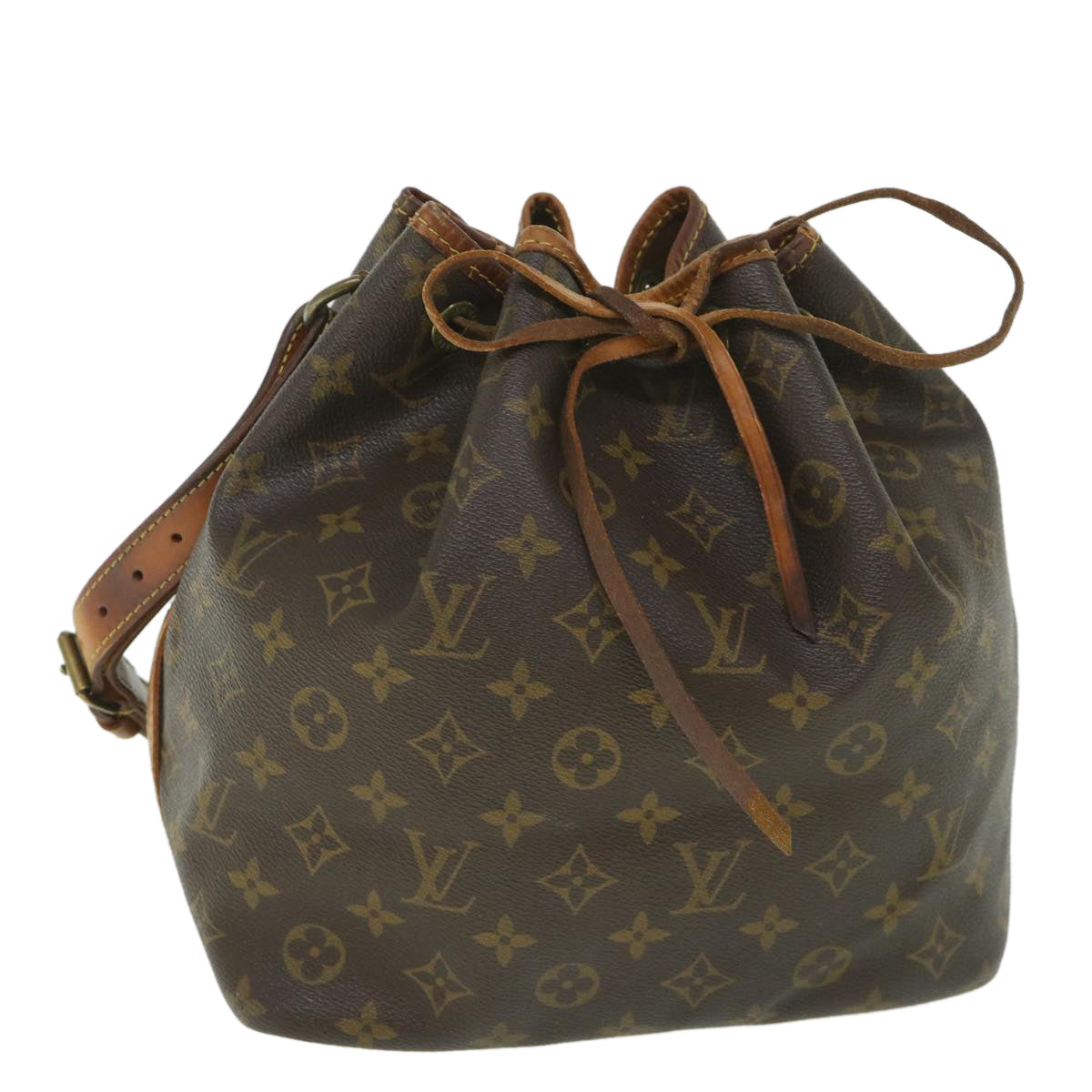 LOUIS VUITTON Monogram Petit Noe Shoulder Bag M42226 LV 56138