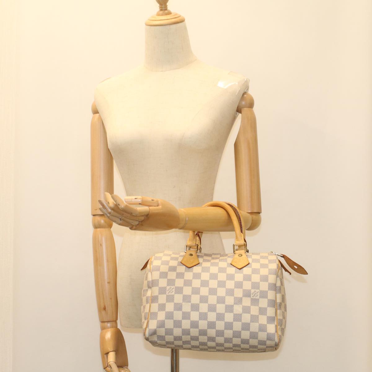 LOUIS VUITTON Damier Azur Speedy 25 Hand Bag N41534 LV 56143