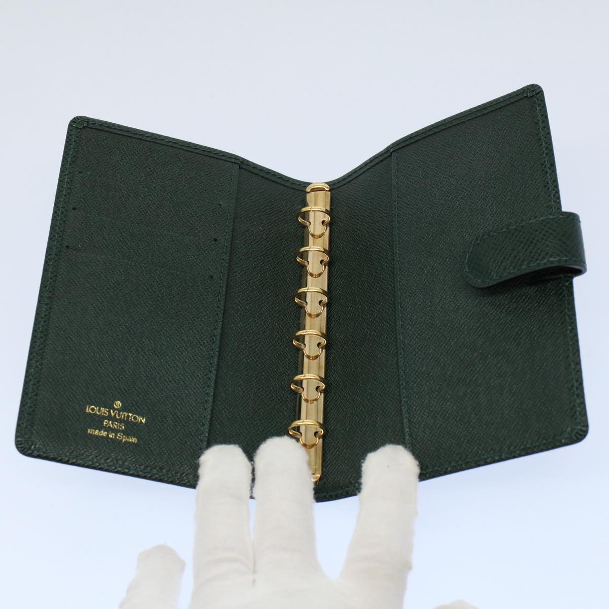 LOUIS VUITTON Taiga Agenda PM Day Planner Cover Epicea R20424 LV 56150