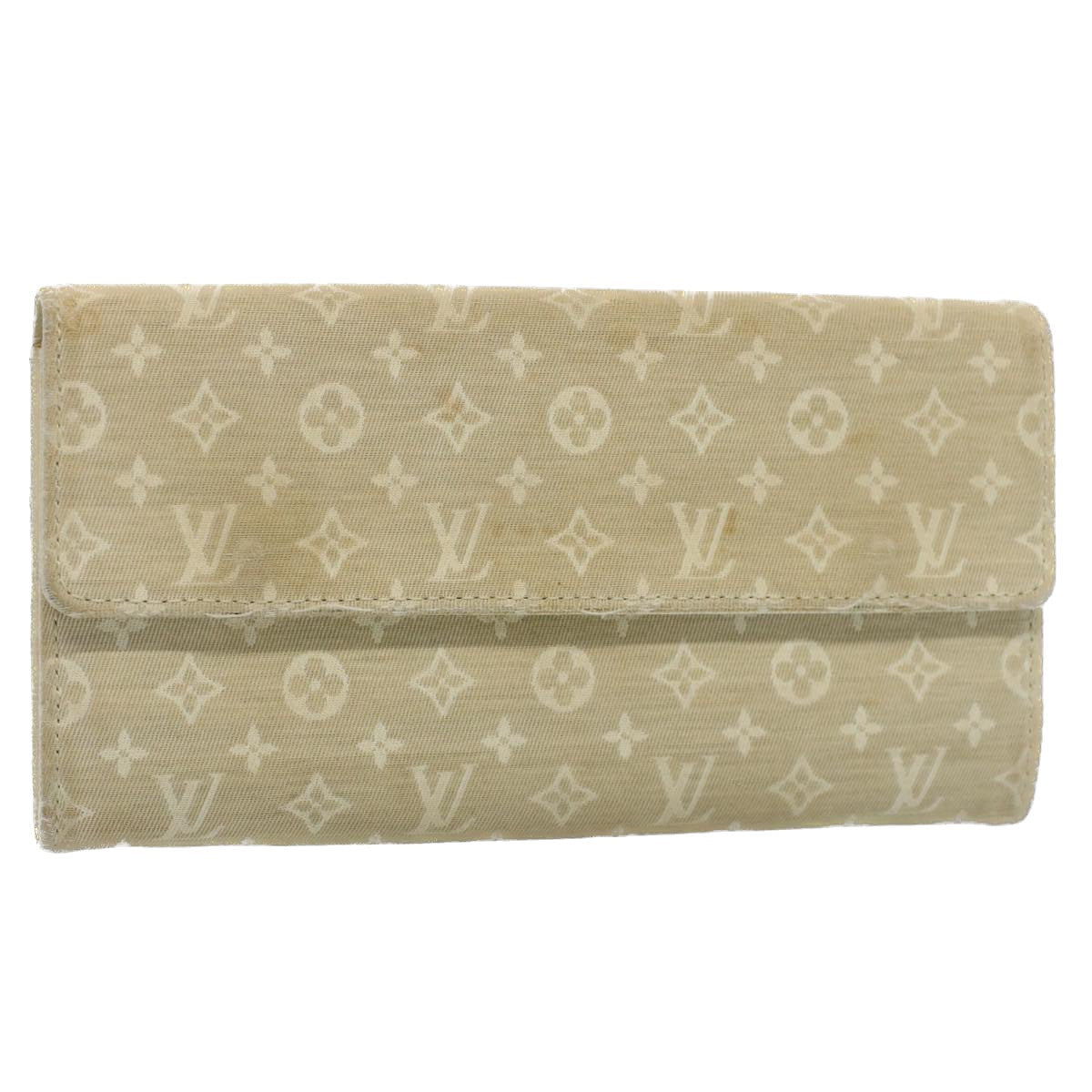 LOUIS VUITTON Mini Lin Portefeiulle Sarah Long Wallet Dunne M95311 LV 56151